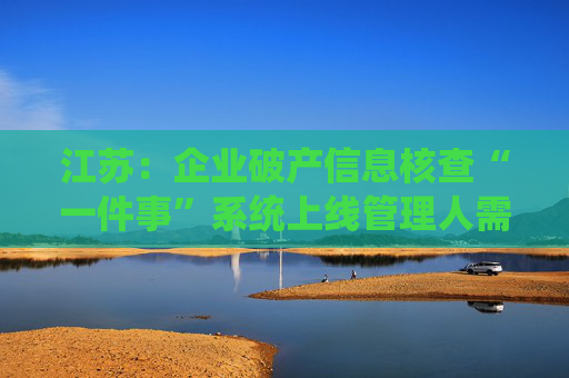 江苏：企业破产信息核查“一件事”系统上线管理人需要提交的申请材料数量压缩超过70%