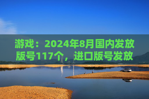 游戏：2024年8月国内发放版号117个，进口版号发放75个