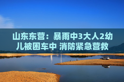 山东东营：暴雨中3大人2幼儿被困车中 消防紧急营救