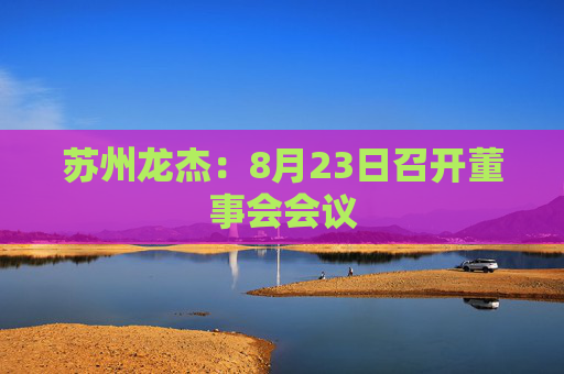 苏州龙杰：8月23日召开董事会会议