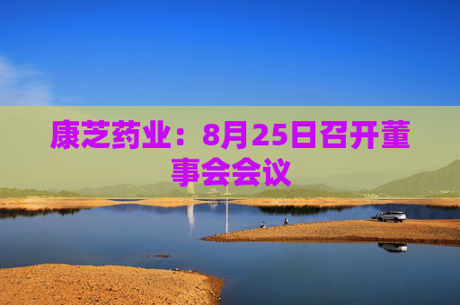 康芝药业：8月25日召开董事会会议