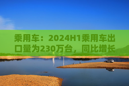 乘用车：2024H1乘用车出口量为230万台，同比增长30%，预计全年出口量在500万台左右