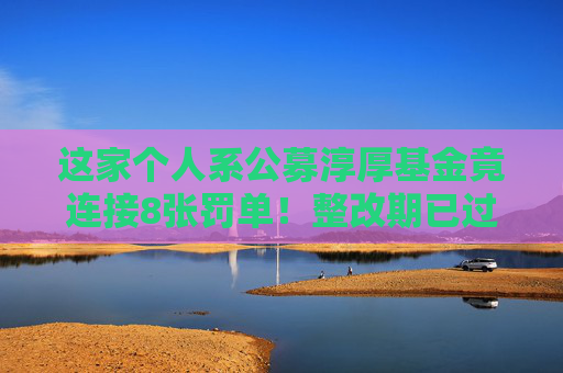 这家个人系公募淳厚基金竟连接8张罚单！整改期已过，问题卡在了哪里？