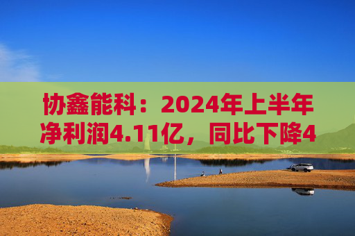 协鑫能科：2024年上半年净利润4.11亿，同比下降48.25%