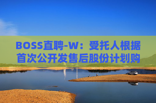 BOSS直聘-W：受托人根据首次公开发售后股份计划购买合共41.01万股A类普通股