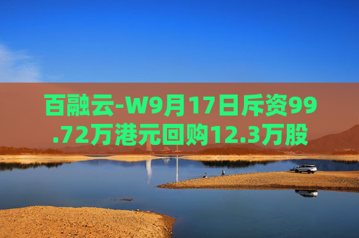 百融云-W9月17日斥资99.72万港元回购12.3万股