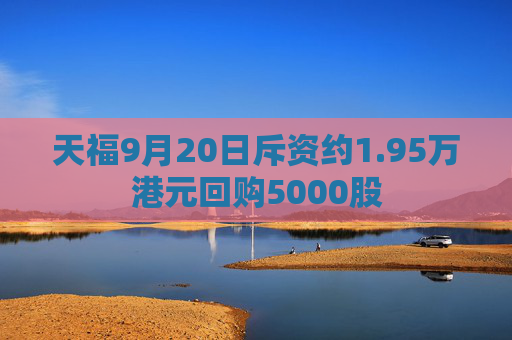 天福9月20日斥资约1.95万港元回购5000股