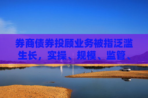 券商债券投顾业务被指泛滥生长，实操、规模、监管、风控等全面求证