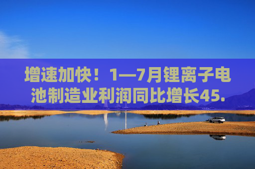 增速加快！1—7月锂离子电池制造业利润同比增长45.6%