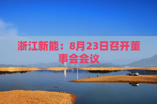 浙江新能：8月23日召开董事会会议