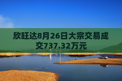 欣旺达8月26日大宗交易成交737.32万元