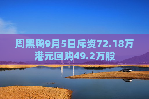 周黑鸭9月5日斥资72.18万港元回购49.2万股