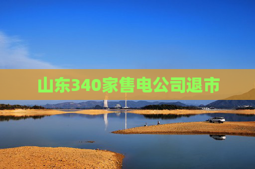 山东340家售电公司退市