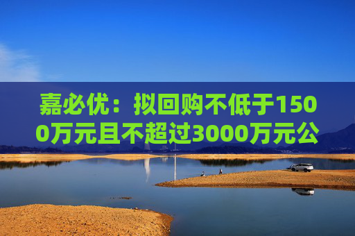 嘉必优：拟回购不低于1500万元且不超过3000万元公司股份