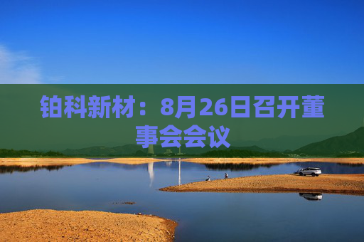 铂科新材：8月26日召开董事会会议